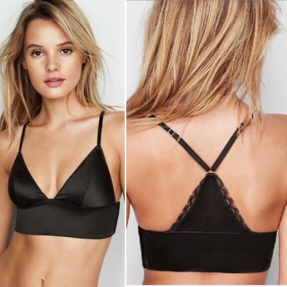 VS | Satin Triangle Corset Long Line Bralette - Picture 6 of 6